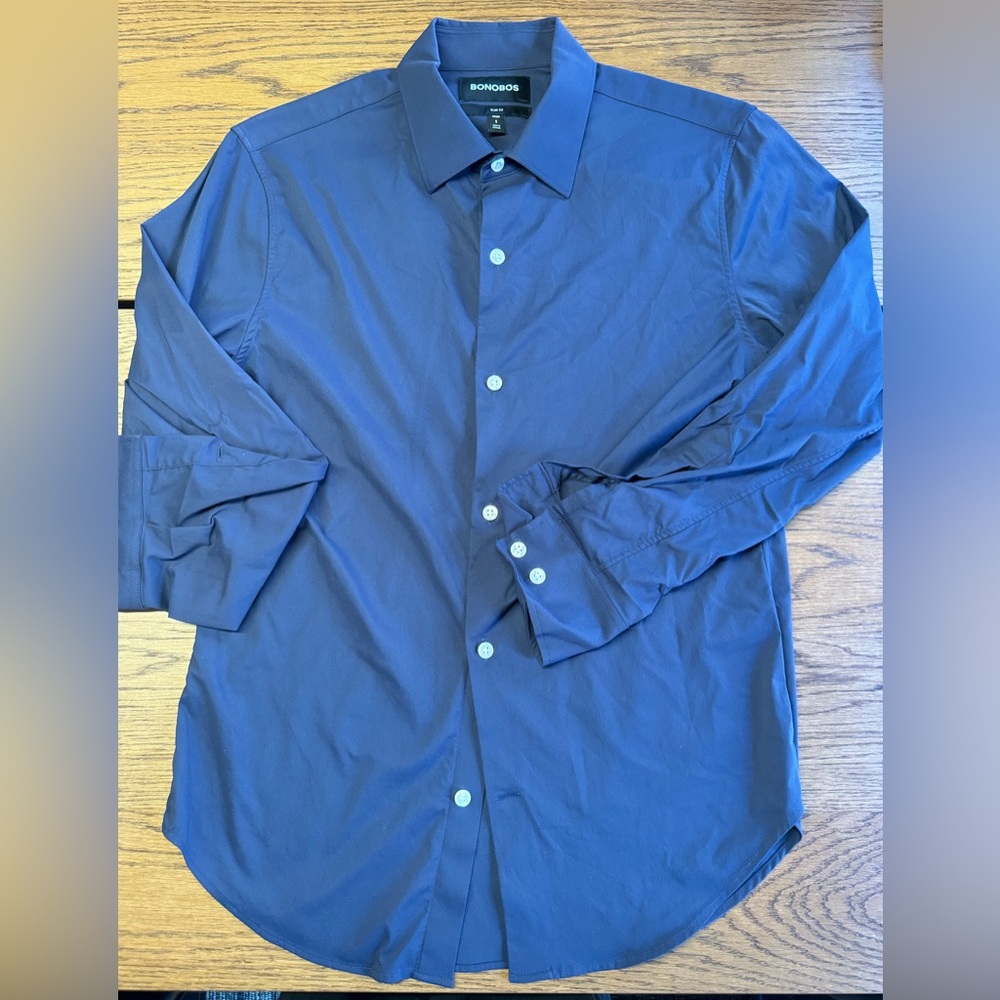 Bonobos Dark Blue Casual Button Down Shirt